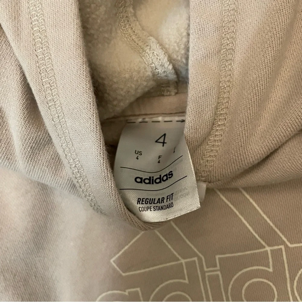 Reebok Gray Kids Hoodie & Adidas Tan Kids Hoodie bundle size 4 winter layering